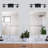 E26 Black Metal Vanity Light with Clear Glass Shades, Dimmable, UL Certified for Bathroom-1907495413