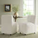 Richardton Linen Parsons Chair in Cream
