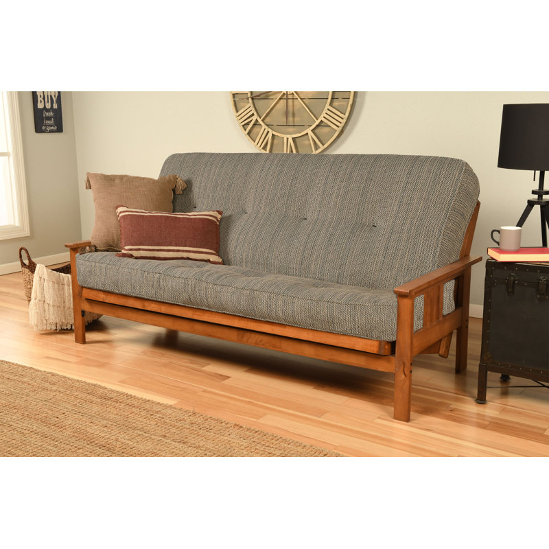 Structure de futon double avec matelas à ressorts double Johnte, Premium Pocket Coil, Port maritime Taxi, Barbade