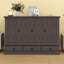Farmhouse Style Wood Murphy Bed Chest Cube Cabinet Bed With Charging Station And Large Storage Drawer-322565696-322565703