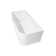 67” x 28.7” Freestanding Corner Bathtub, Left Drain Acrylic Bathroom Tub with Drain & Overflow