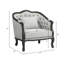 Fauteuil demi-tonneau avec coussin, fauteuil d'appoint Agatho-709938529