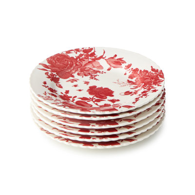 Ensemble d'assiettes en porcelaine Gabrielle Rose