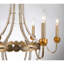 6 Light Empire Gold And Silver Chandelier