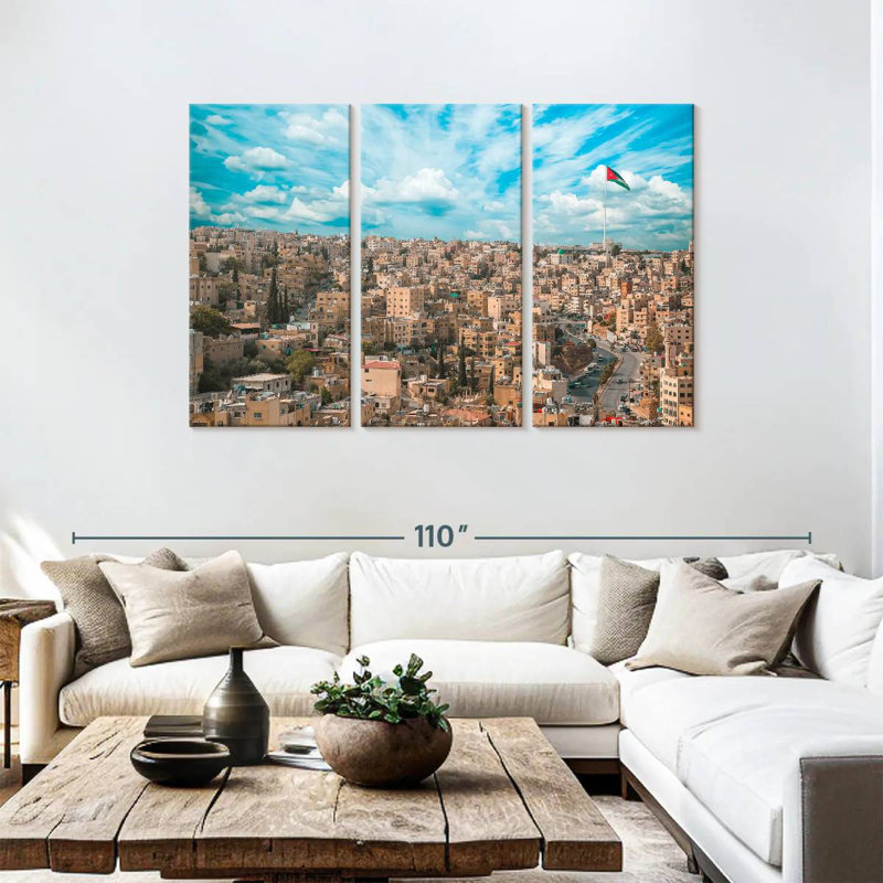 Rorry Amman Jordan Skyline, 48" H x 74" W