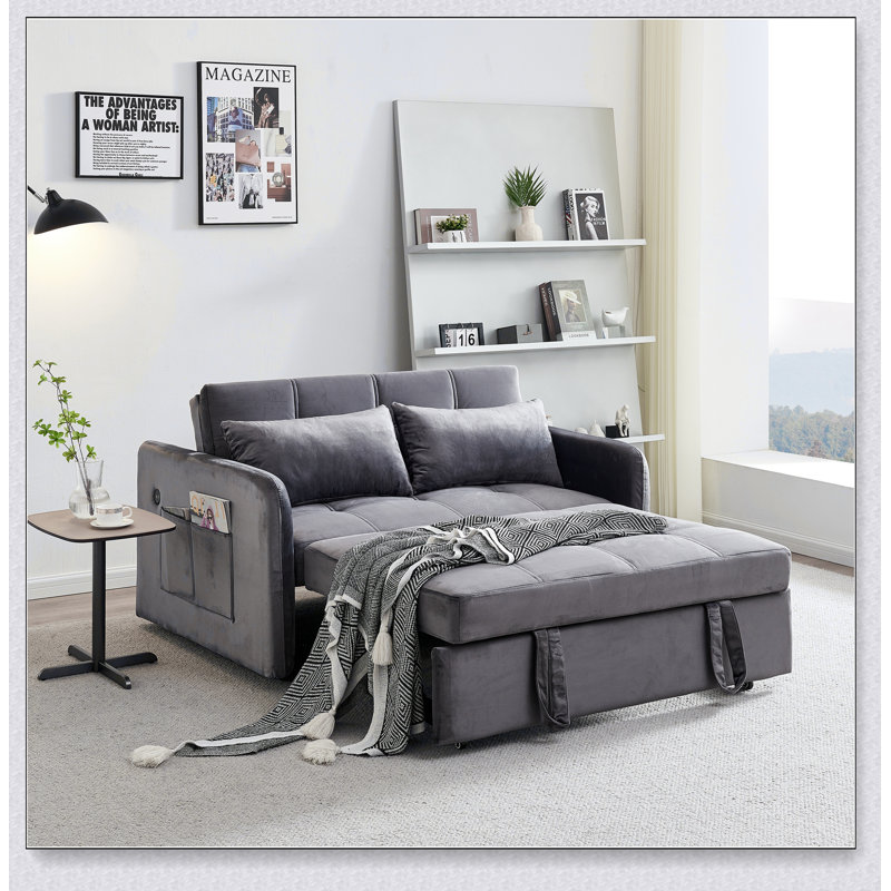Structure de base solide en velours Twins, Gris