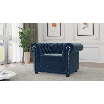 Hanna Velvet Chesterfield Chair