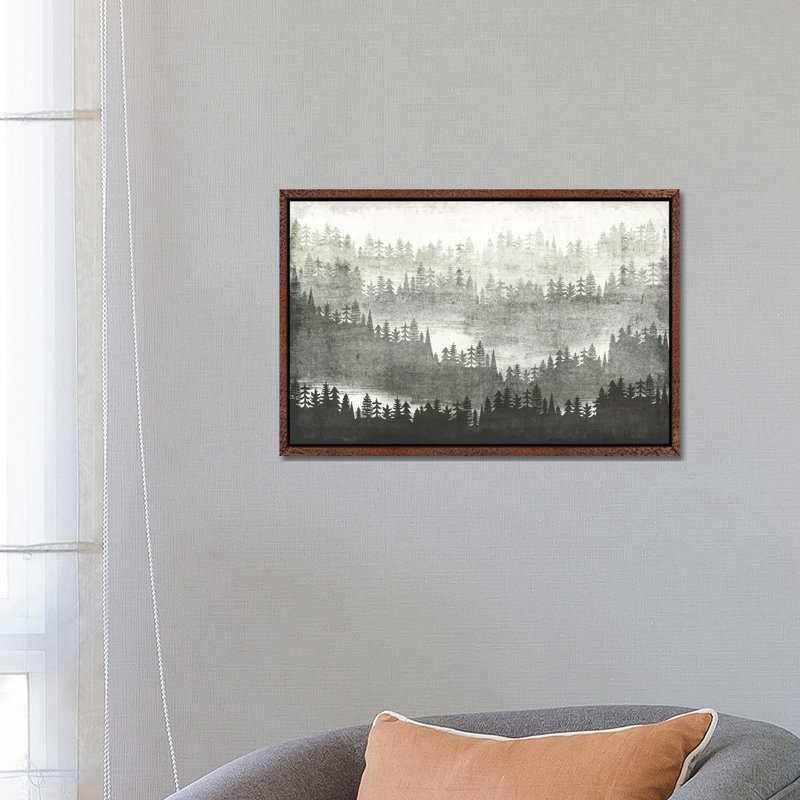 Mountainscape III by Michael Mullan - Single Picture Frame Print on Canvas, Classic Wood Floater Framed
