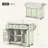 Versatile Kitchen Cart with Drop-Leaf Countertop, Adjustable Storage, and Dual Mobility Options for Modern Homes.-783897023
