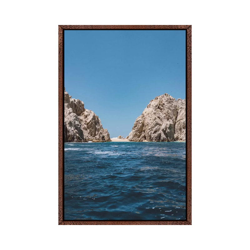 Lovers Beach by Bethany Young - Print on Canvas, Classic Brown Wood Framed, 152.4cm H x 101.6cm W x 3.81cm D