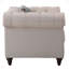Chaise moderne en lin avec coussin pour le salon