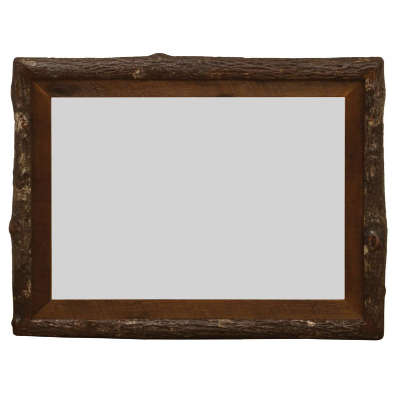 Fireside Lodge Appalachian Crocket Mirror - Frame Only - 48"W x 36"H, 36" H x 48" W