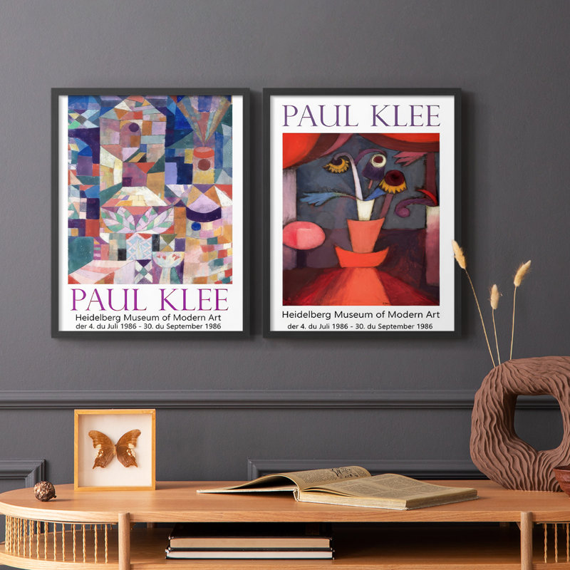 Klee Posters I-Premium, reproduction encadrée - prête à être accrochée - aucun clou requis - aucun clou requis