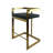 Rondions Upholstered Faux Leather Counter Stool with Stainless Steel Frame-1224578969