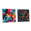 Conlley - Ensemble de 2 art mural abstrait en acrylique sur verre-103925308