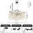 Tree Branch Snow Crystal Chandelier Lighting 32"D-113332374