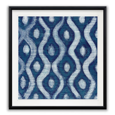 Shibori Blue IV - reproduction de cadre photo