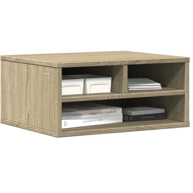 22.5cm H Printer Stand, 22.5cm H x 49cm W x 40cm D, Sonoma Oak