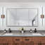 Applique murale à DEL à intensité variable 32 W, 6 000 K blanc froid, noir mat, pour salle de bain, couloir, bureau, chambre à coucher, salon, applique 32 W, métal noir, corrosion, doux