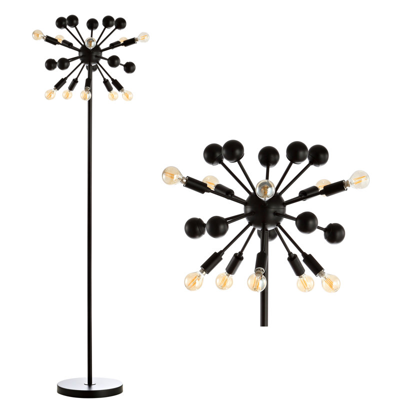 Homan 63'' Black Tree Floor Lamp