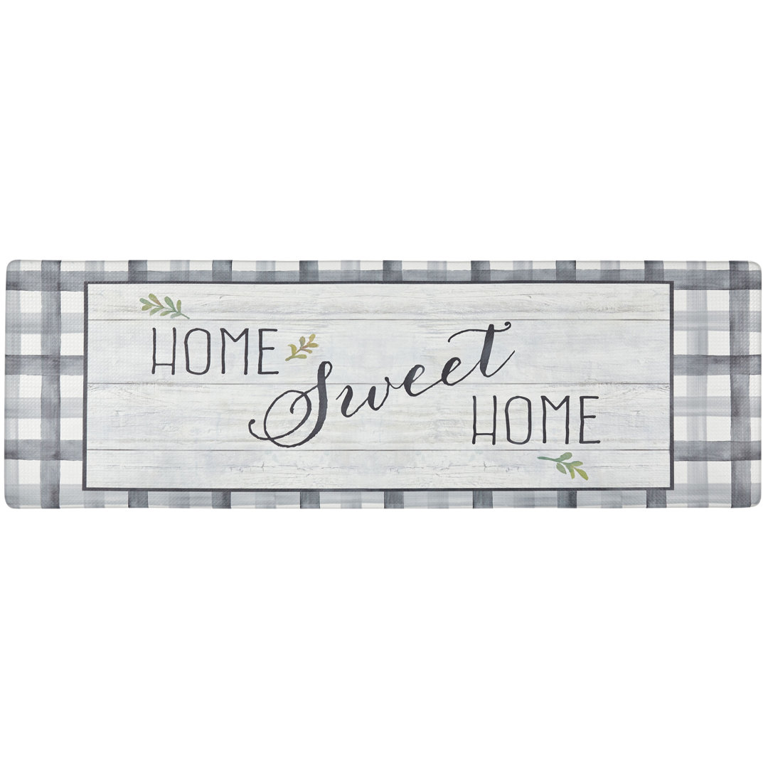 Cozy Living Home Sweet Home Farmhouse Buffalo Check Border Anti-Fatigue Mat SoHome Mat 