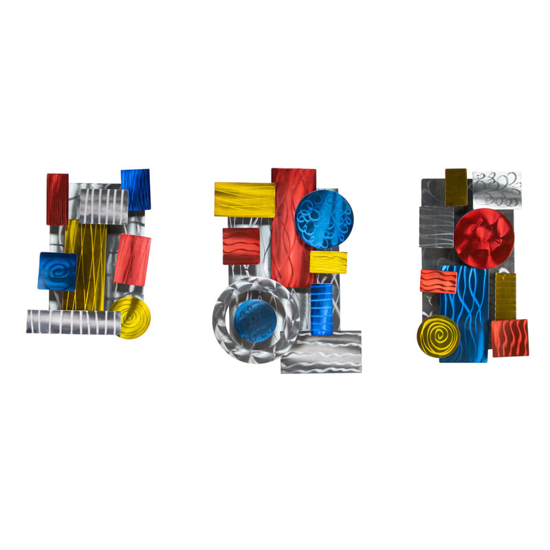 Handmade Modern Abstract Wall Decor on Metal