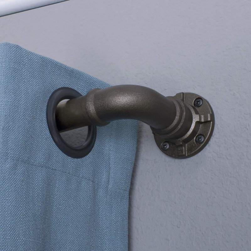 Gateshead Bronze Steel Adjustable 182cm to Curtain Pole Set