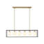 Helena 6-Light Frosted Glass Globe Linear Chandelier