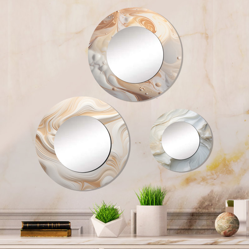 Devontrey Metal Round Mirror