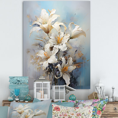 «Lilies Blossoms In Bloom» sur toile