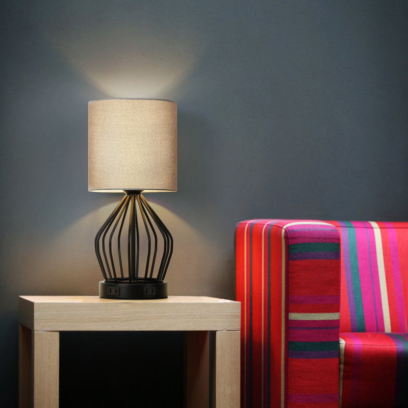 Lampe de table 15,75 "noire