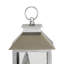 LED Lighted Polar Bear And Flocked Trees Christmas Lantern - 11"