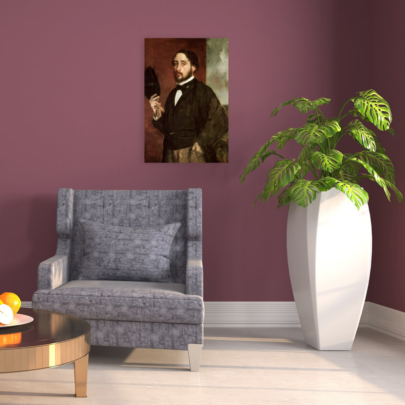 Autoportrait, vers 1862. Estampe d'art mural abstraite contemporaine., H 24 po x l 16 po