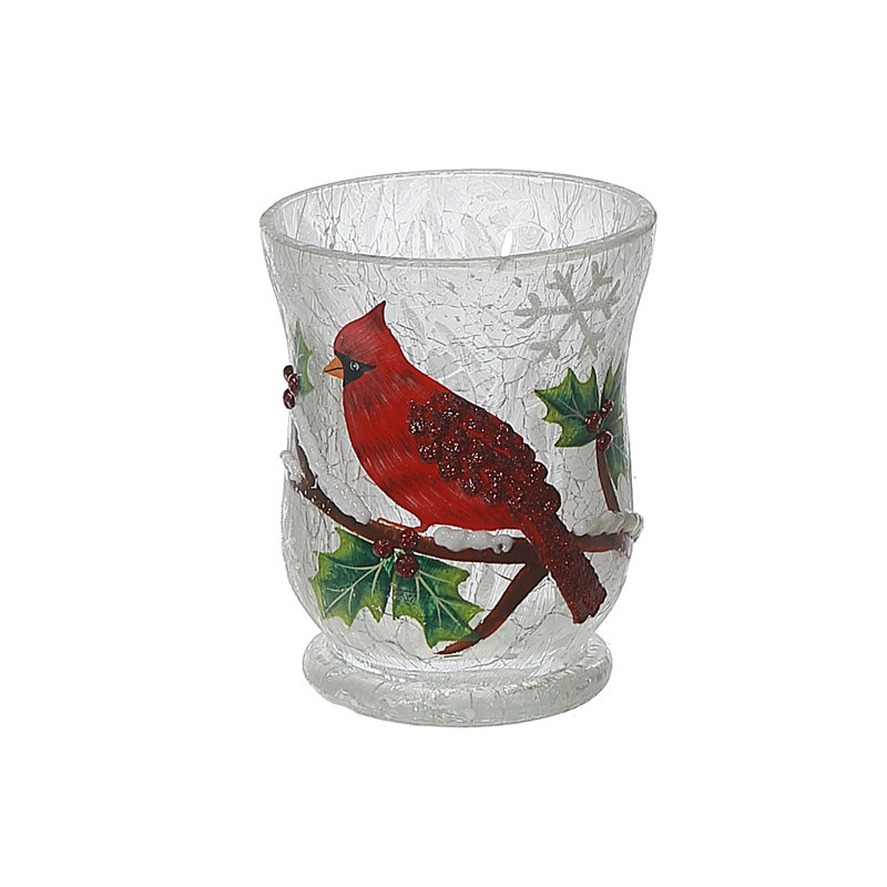 Vase en verre Frosted Holly