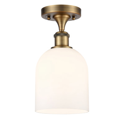 Ballston - Allysson - 1 Light 6" Semi-Flush Mount - Seedy Shade