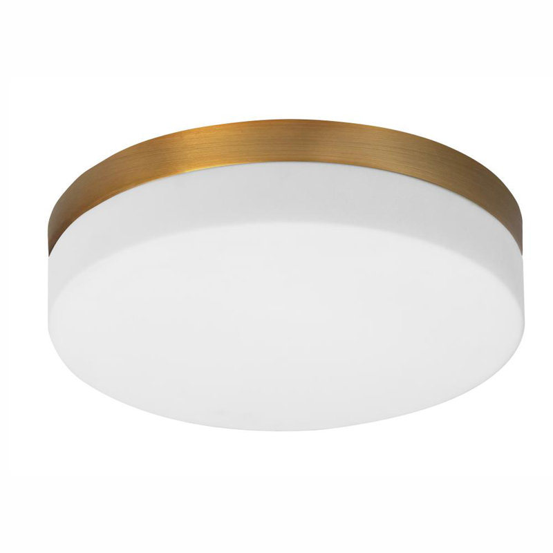 Plafonnier encastré 3 lumières, Or naturel