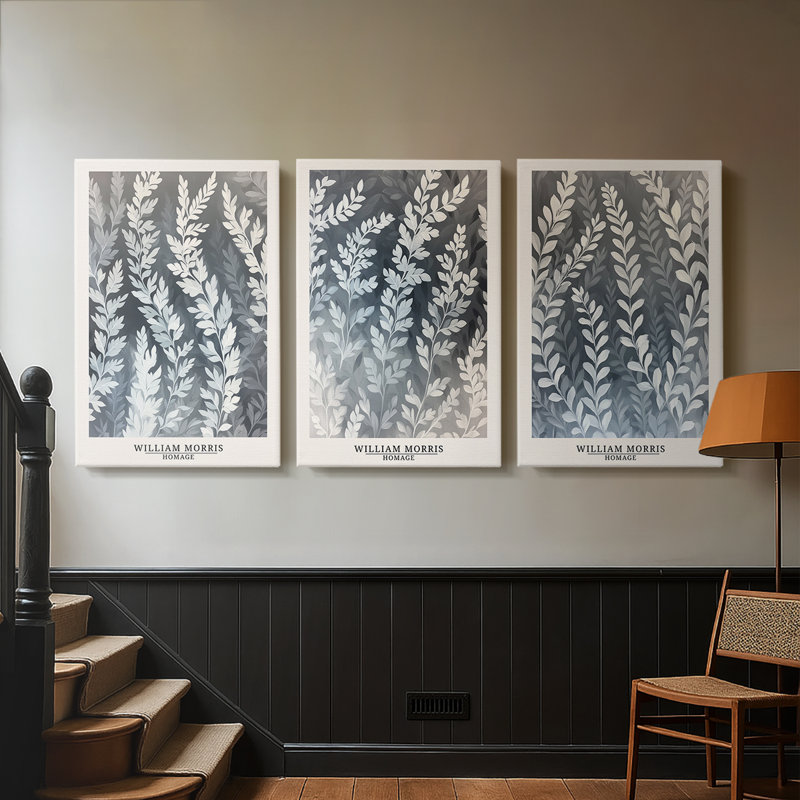 Série sur toile tendue sur mesure - 3 pièces, H 60 po x l 120 po