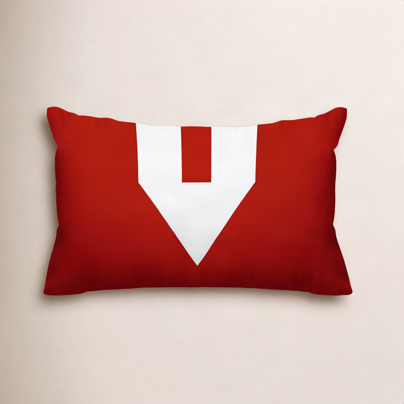 Coussin lombaire intérieur / extérieur Luella, Rouge