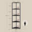 Davonna 146.6cm H x 48cm W Metal Corner Bookcase-1693647524