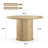 43.3'' Round Pedestal Dining Table-2129888154