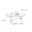 Light luxury design with wheel coffee table-110413718