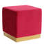 Repose-pieds cubique carré en velours 15,5" Perino-17036645-17036646