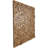 Mango Wood Handmade Geometric Block Abstract Brown Wall Decor