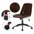 Keavey 23" Wide Leather Mid Back Mid-Century Modern Office Chair-101644267-101644269