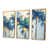 Toile avec cadre flottant or