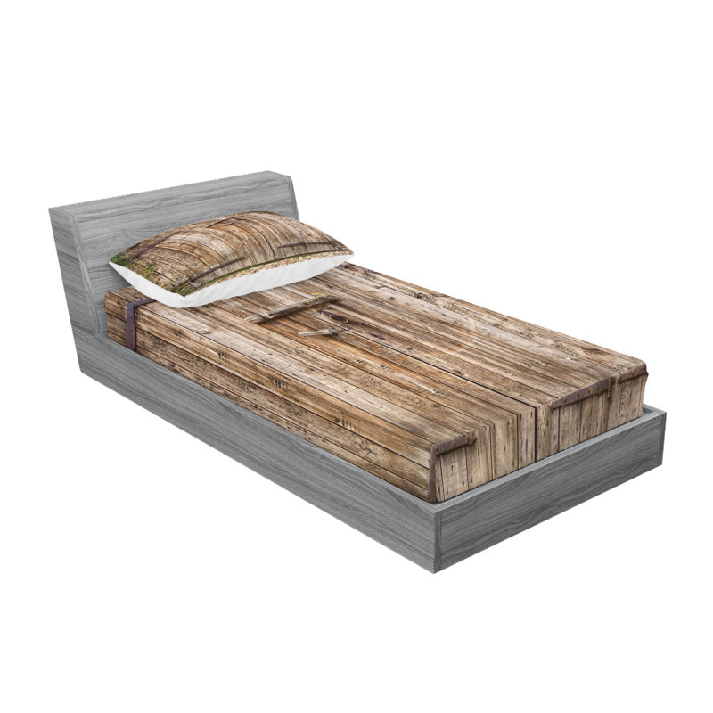 Drap-housse et coussin décoratif Ambesonne, tortilla, Ensemble de draps pour lit simple TG + 5 articles 
