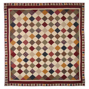Rustic Cabin Farmhouse / Country Cotton Patchwork Quilt
