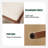 Walnut Color Red Oak Solid Wood Bedroom Vanity Stool With Off-White Seat Natural Wood Channel Stool-1051463897