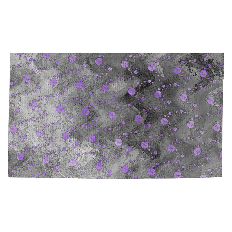 Tapis gris à motif de planètes et d'étoiles Avicia, Rectangle 2 pi 2 po x 3 pi 4 po
