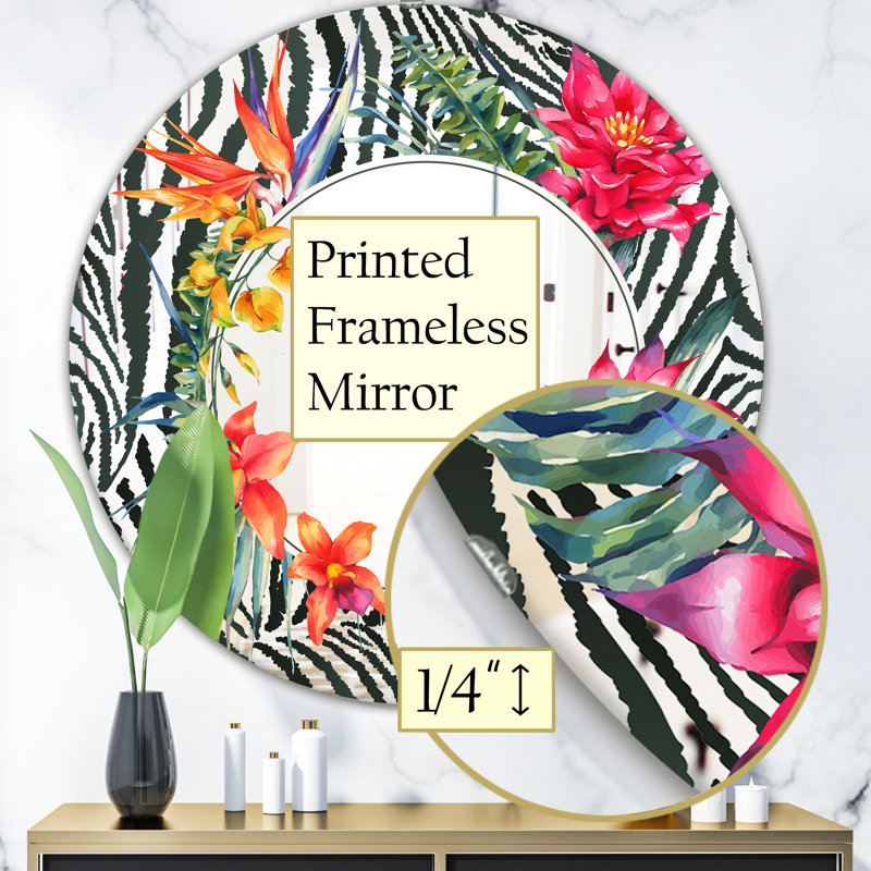 Miroir d'appoint Leopard, H 31,5 po x l po
